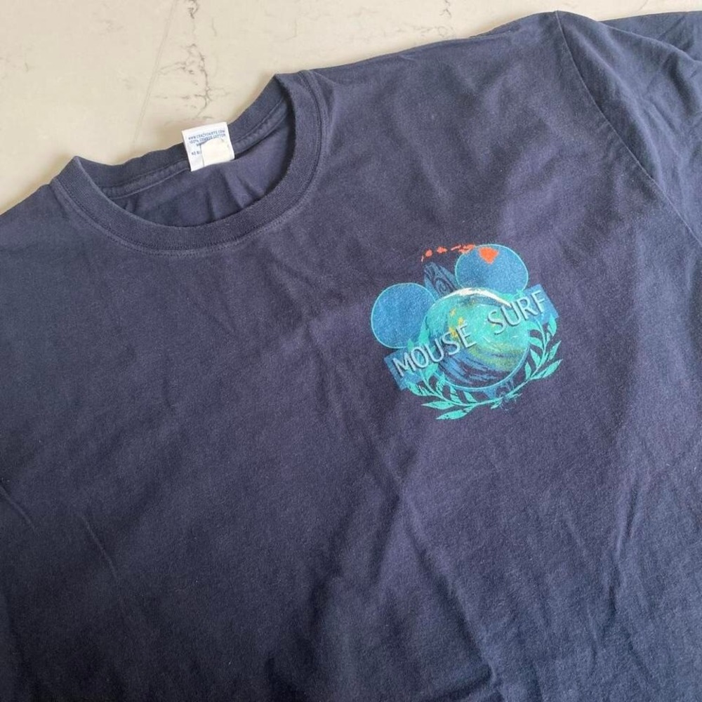 Vintage‎ Rare Crazy Shirts "Mouse Surf" Tee XXL Hawaii Surf Mickey Style